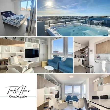 Rooftop 360 - Jacuzzi - Parking - Clim - Wifi Apartment *